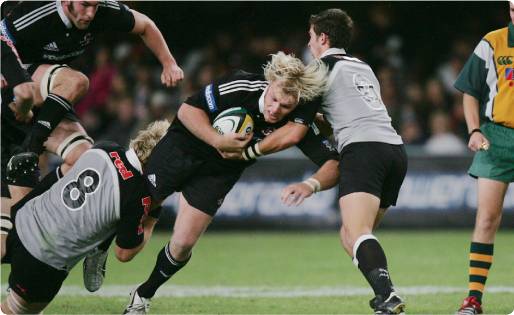 Schalk Burger being tackled