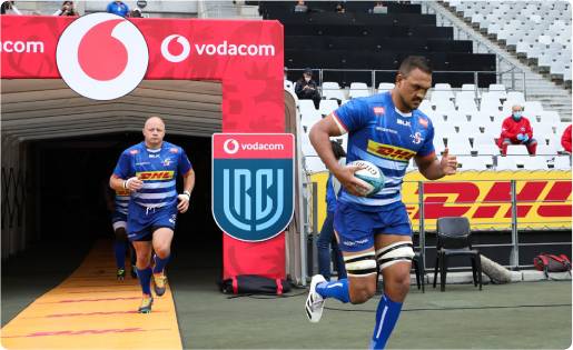 Salmaan Moerat leads the Stormers team out of the tunnel