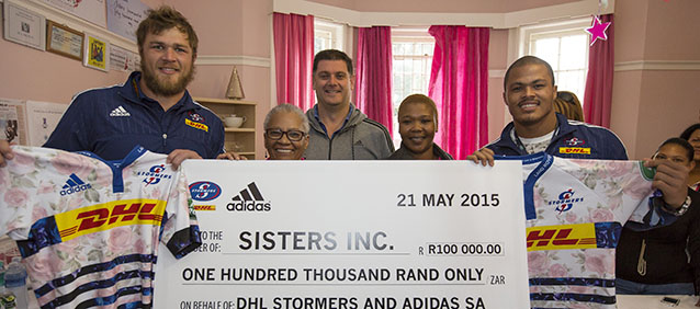 DHL Stormers and adidas do it for charity