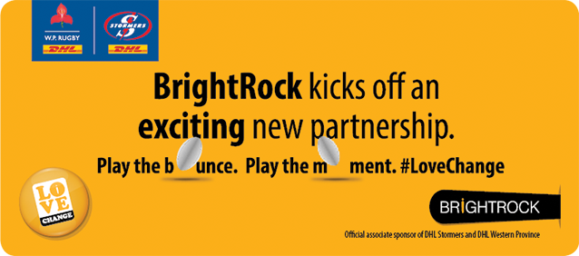 BrightRock announces DHL Stormers and WP Rugby sponsorship