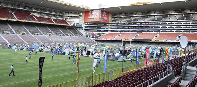 Get close to your heroes at DHL Newlands Sleepover