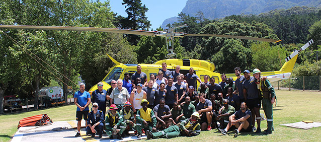 DHL Stormers stand together with Newlands Firefighters