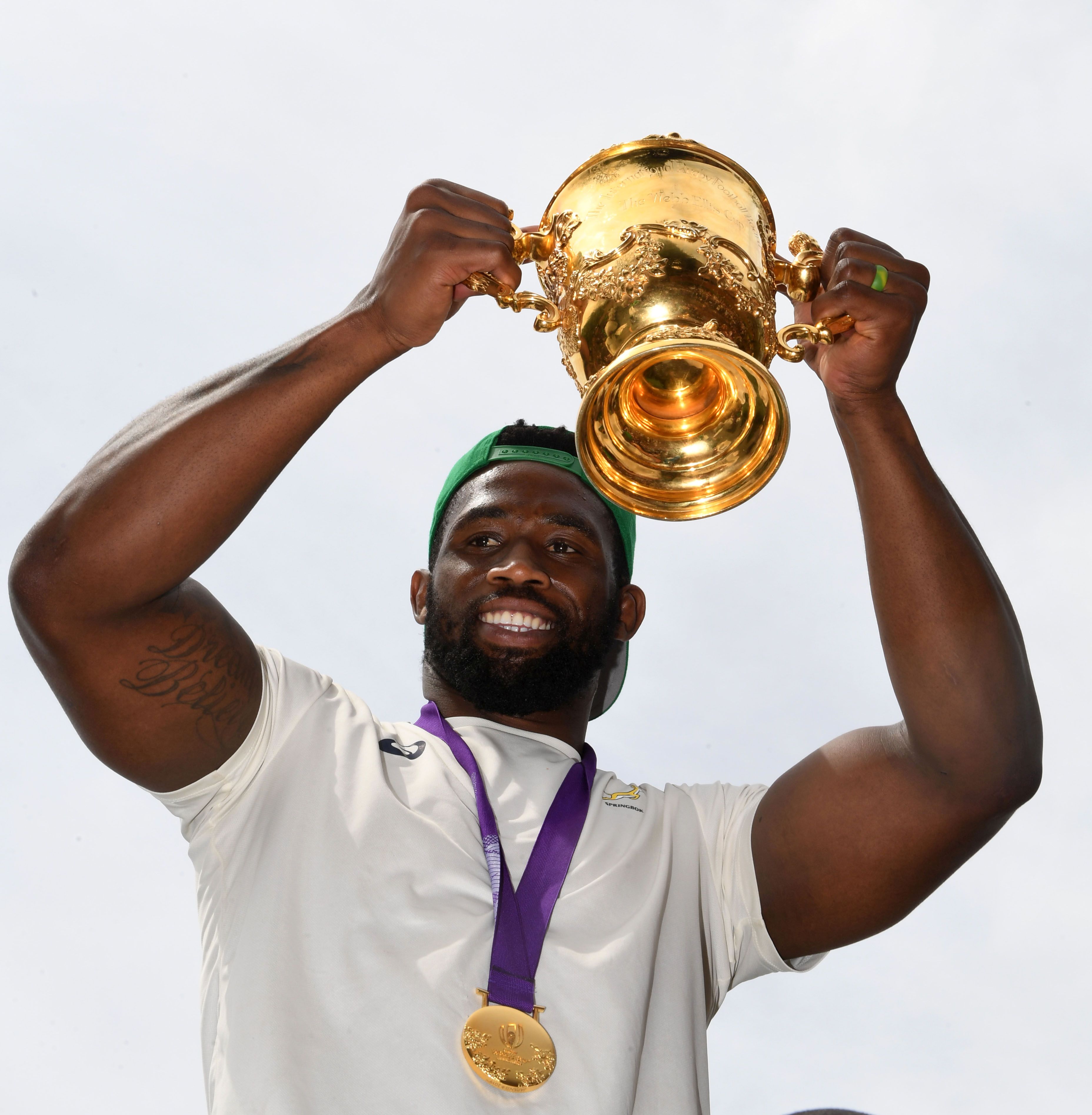 Bok champs in Cape Town trophy tour on Monday