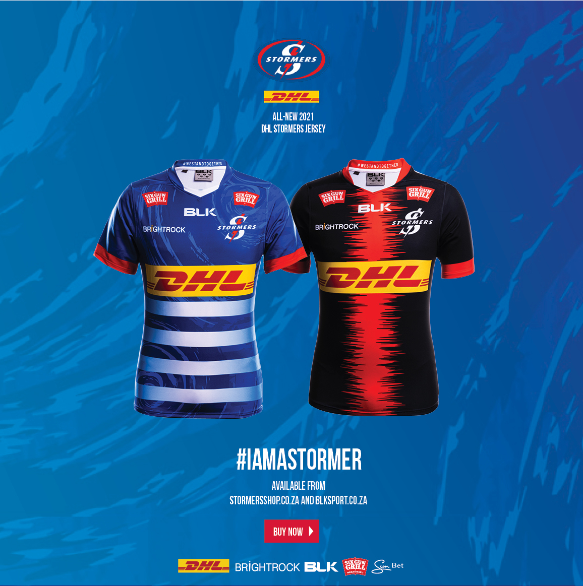 All-new DHL Stormers 2021 jerseys on sale now