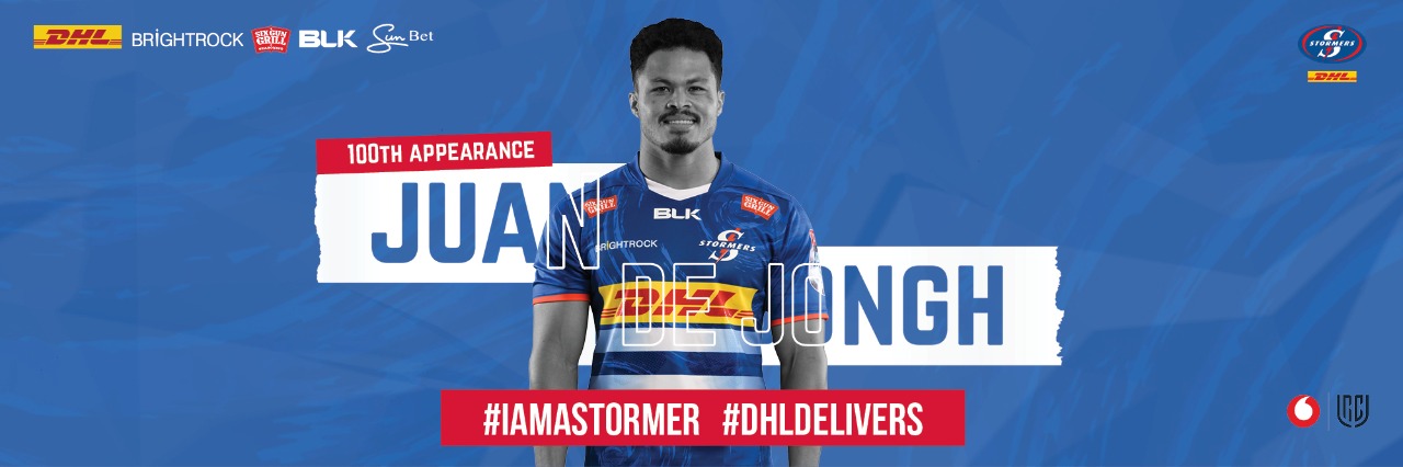 De Jongh reaches DHL Stormers century in Edinburgh