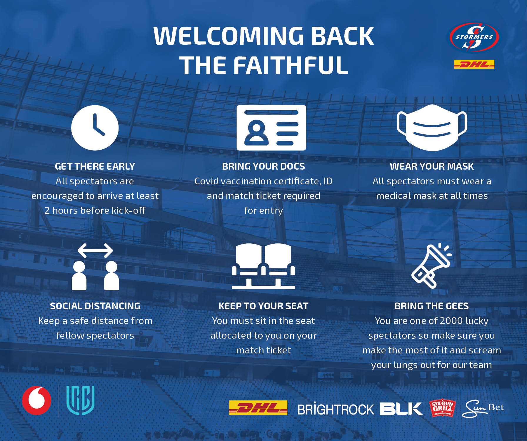 Welcoming back the Faithful at DHL Stadium