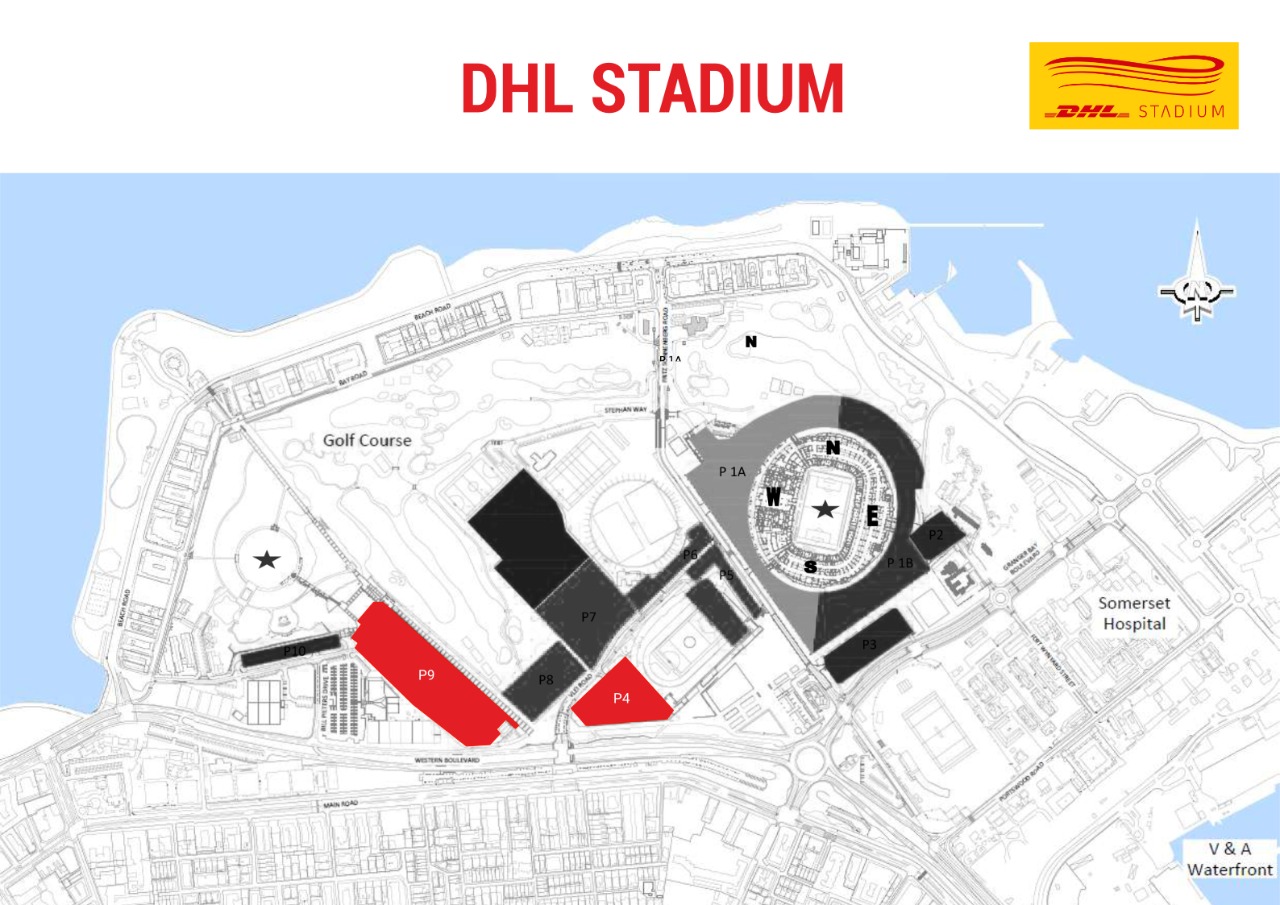 Cash parking available in DHL Stadium precinct