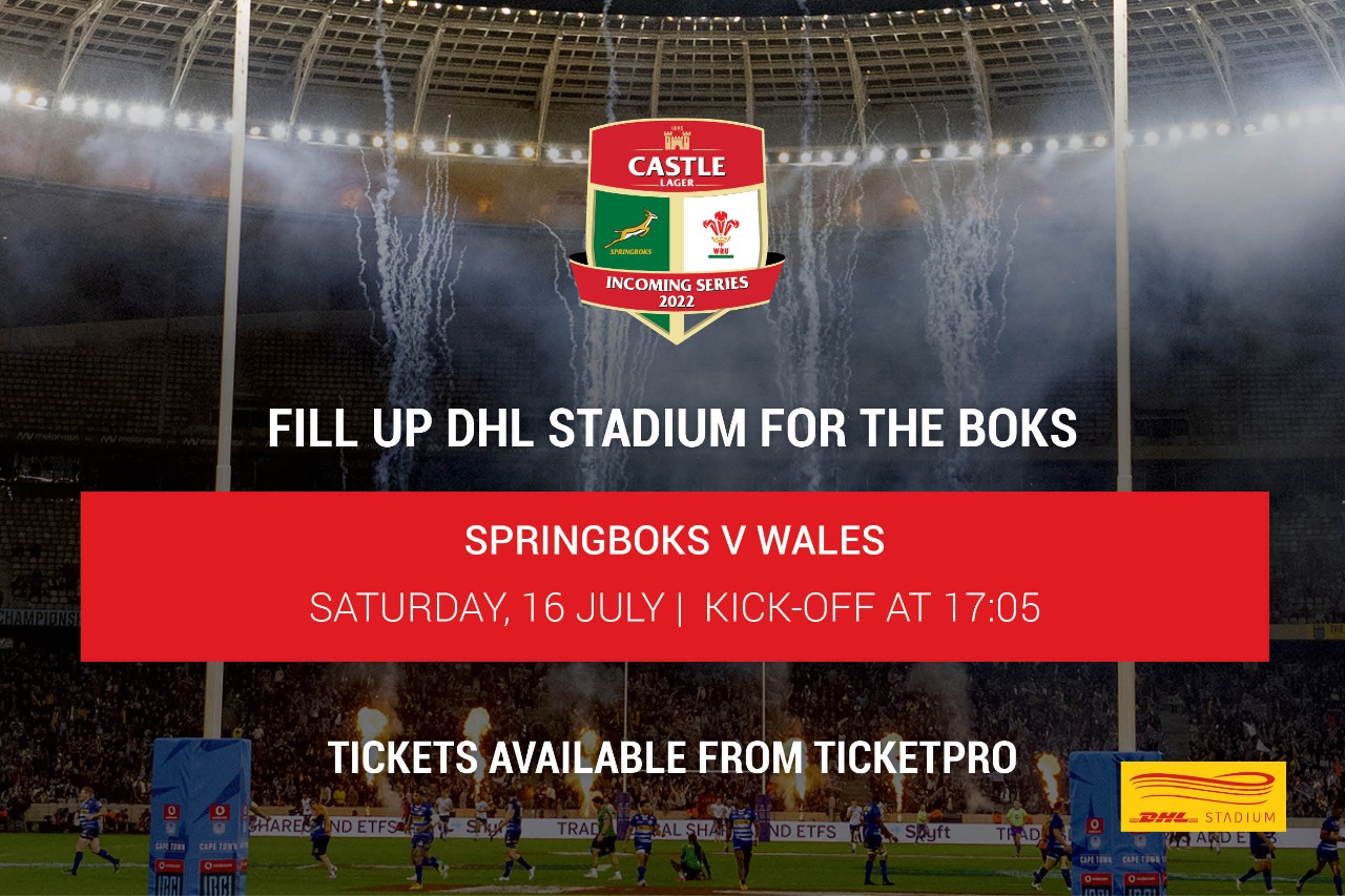 Fill up DHL Stadium for Boks v Wales