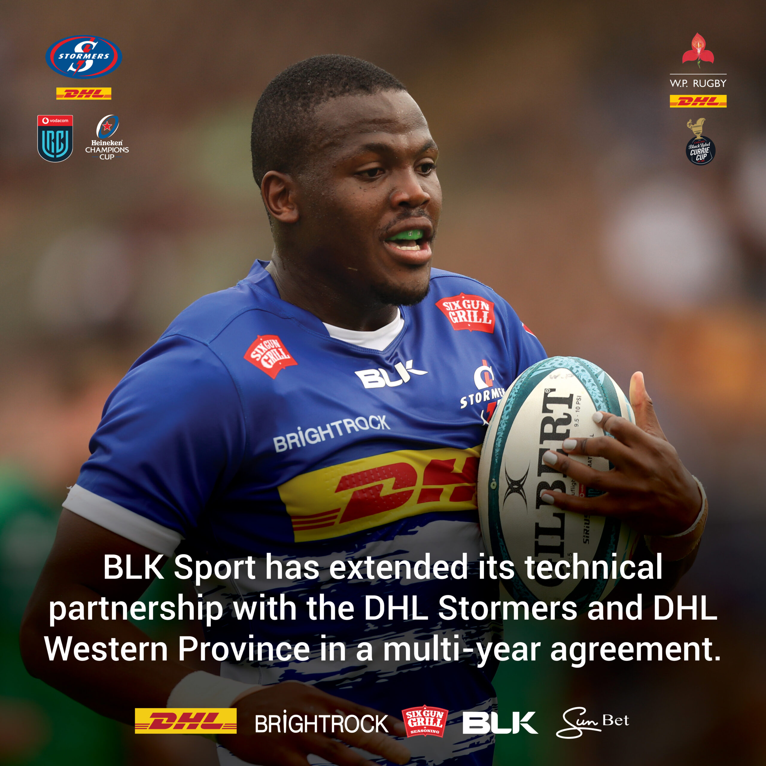 BLK extends partnership with DHL Stormers and DHL WP