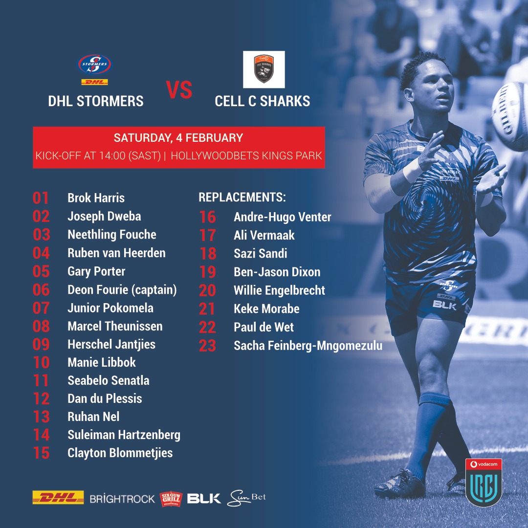 Fourie leads DHL Stormers in Durban