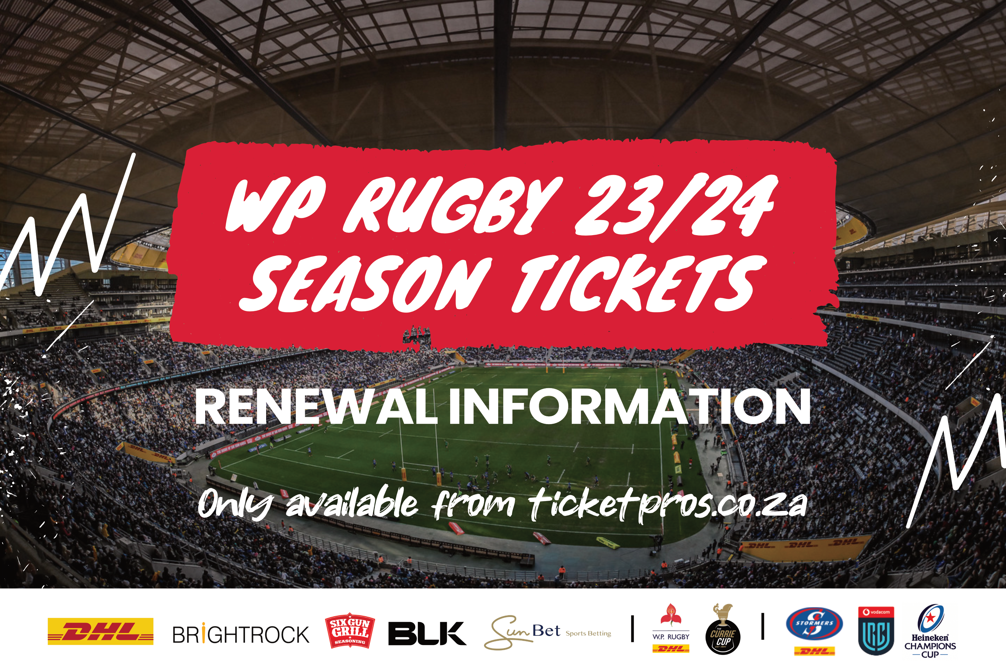 WP Rugby season ticket renewal information 23-24