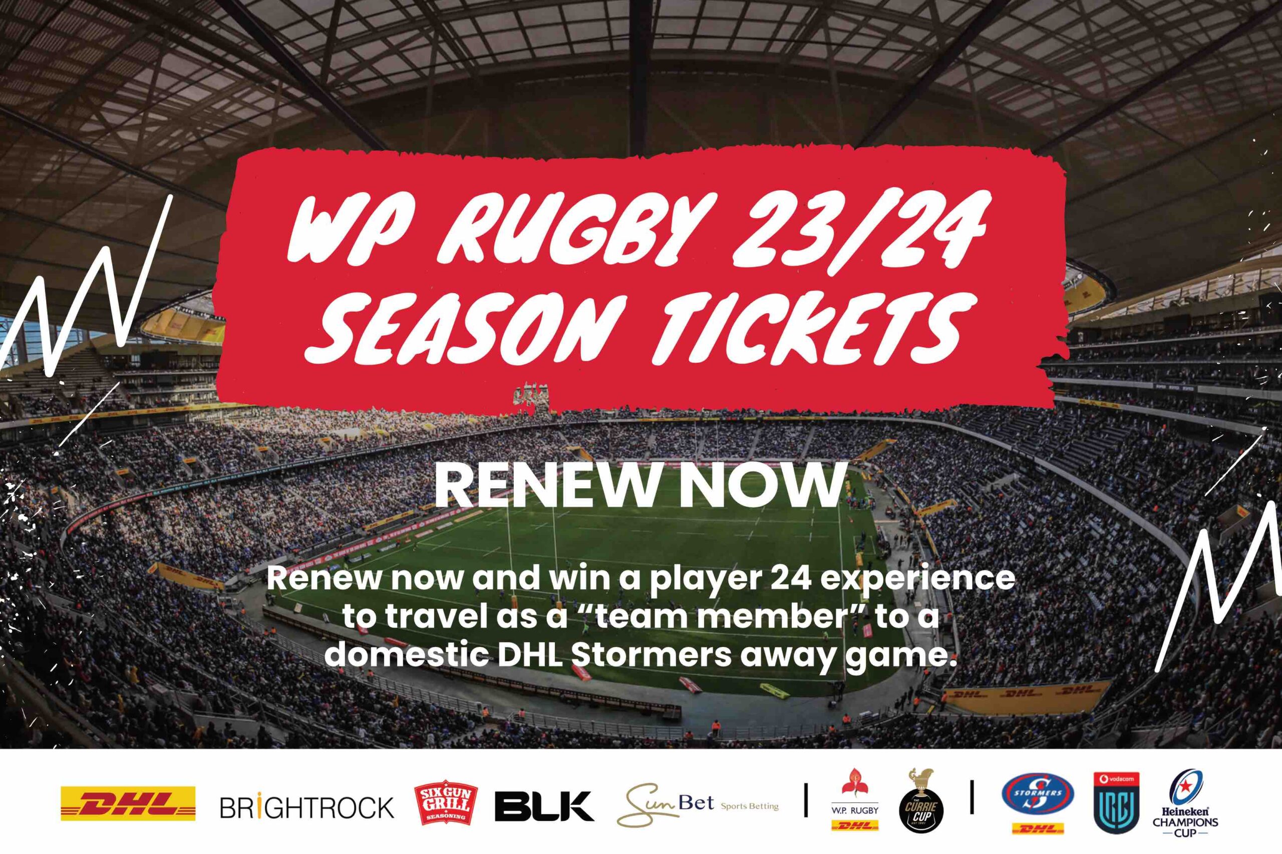 WP Rugby season ticket renewal information 2023/2024