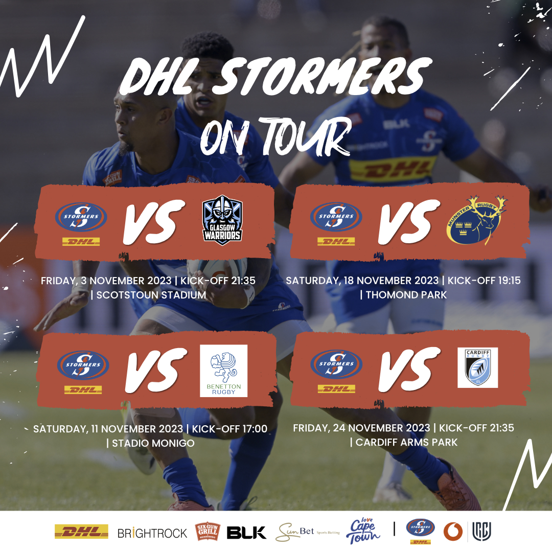 DHL Stormers touring squad heads north