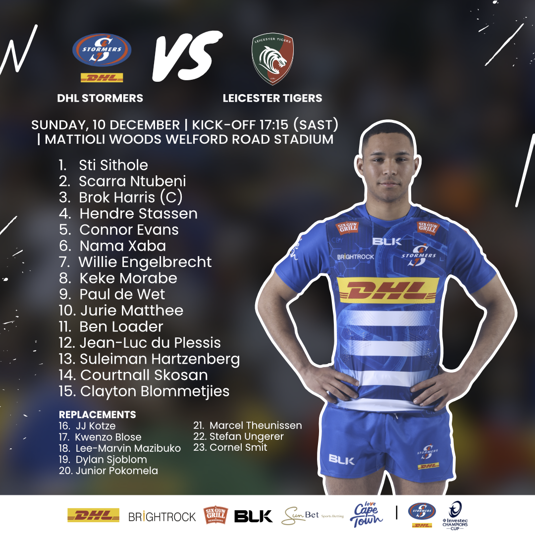 DHL Stormers face new frontier in Leicester