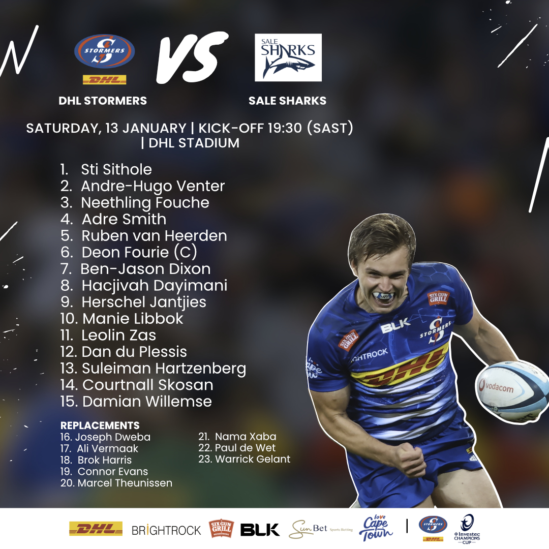 Backline shuffle for DHL Stormers