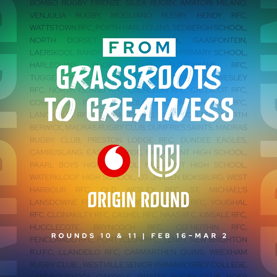 Vodacom URC introduces Origin Round to celebrate grassroots