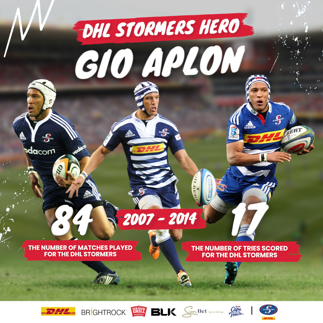 DHL Stormers legend: Gio Aplon