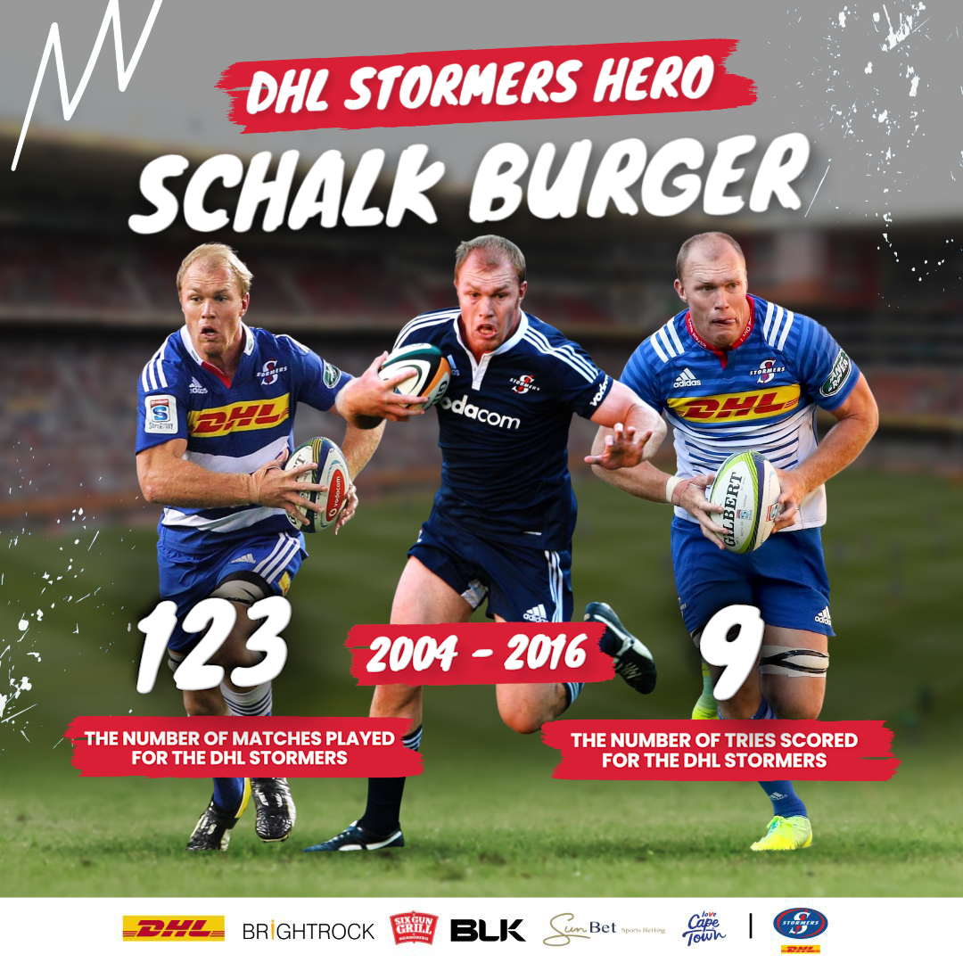 DHL Stormers legend: Schalk Burger