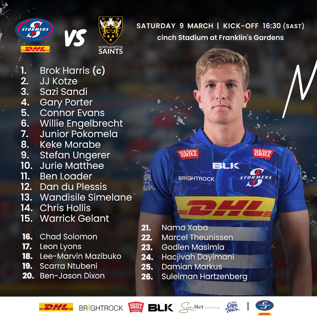 Harris leads DHL Stormers in Northampton friendly