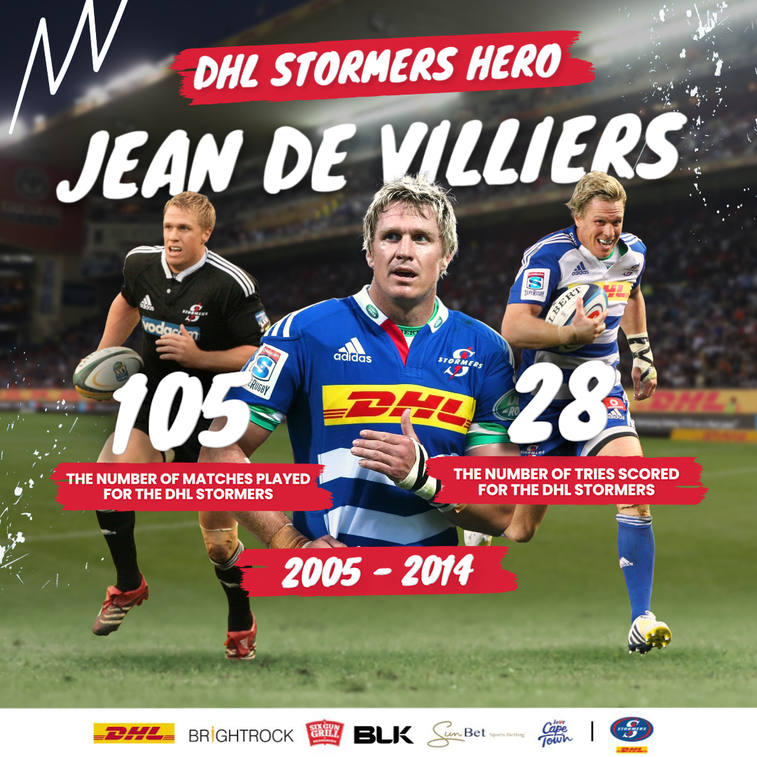 DHL Stormers legend: Jean de Villiers