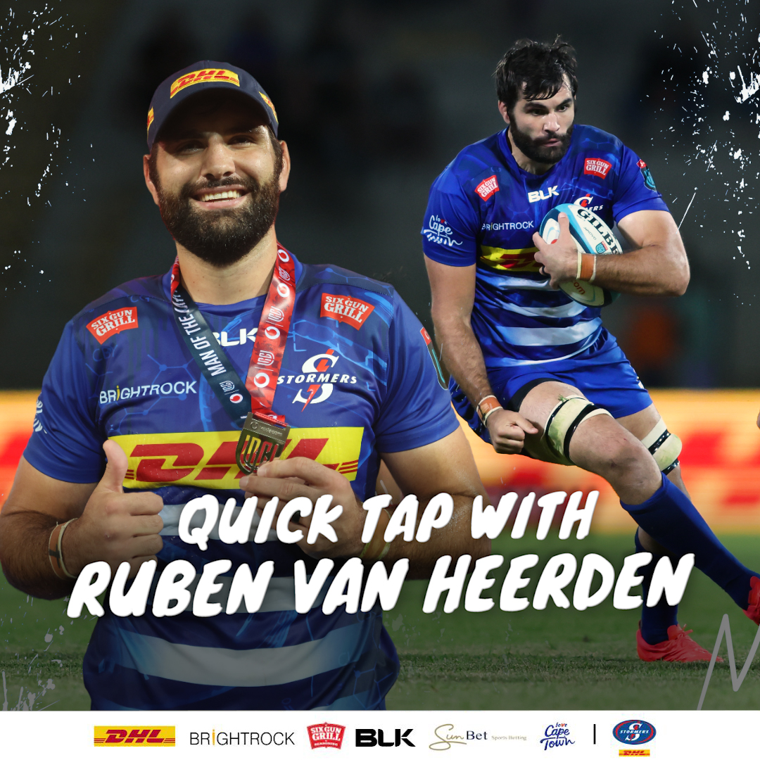 Quick tap with Ruben van Heerden