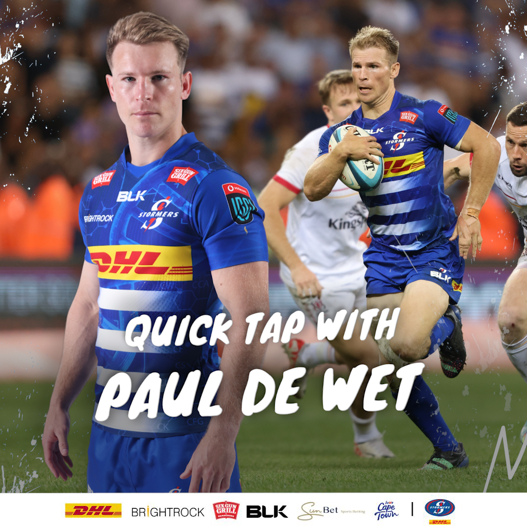 Quick tap with Paul de Wet