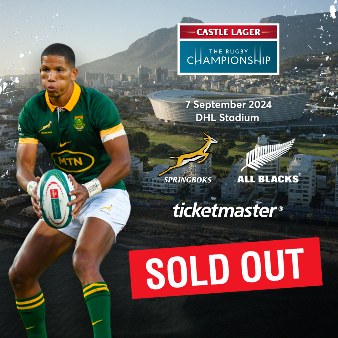 Boks v All Blacks at DHL Stadium sold out