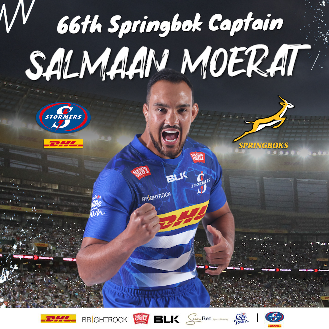 DHL Stormers skipper Moerat to lead Boks