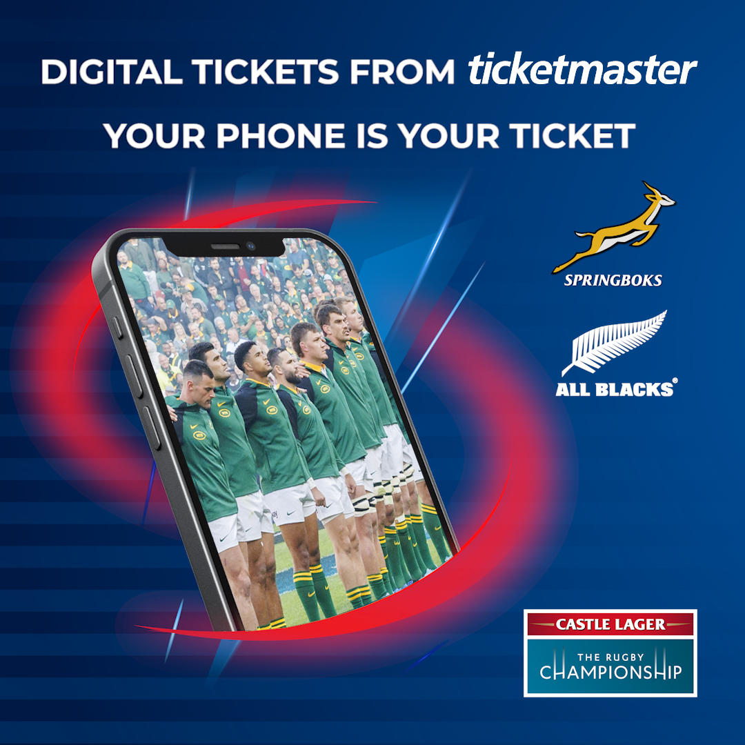 Digital tickets for Boks v All Blacks at DHL Stadium