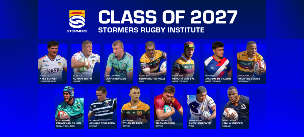 Top schoolboy talent secured for Stormers Rugby Institute in 2027