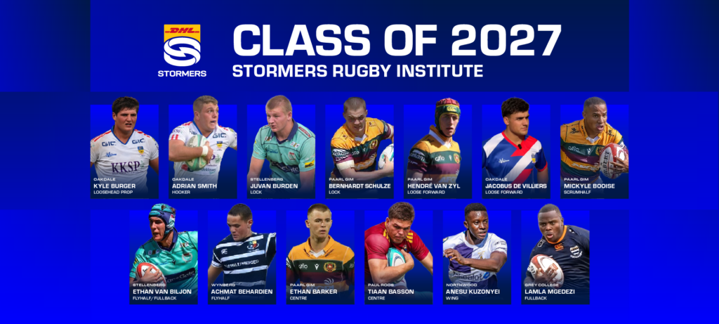 Top schoolboy talent secured for Stormers Rugby Institute in 2027