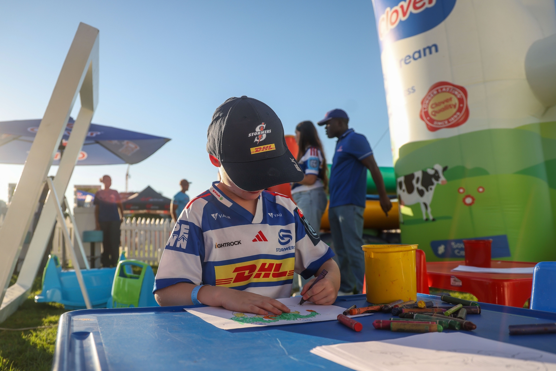 Junior Bolter at DHL Stormers sleepover